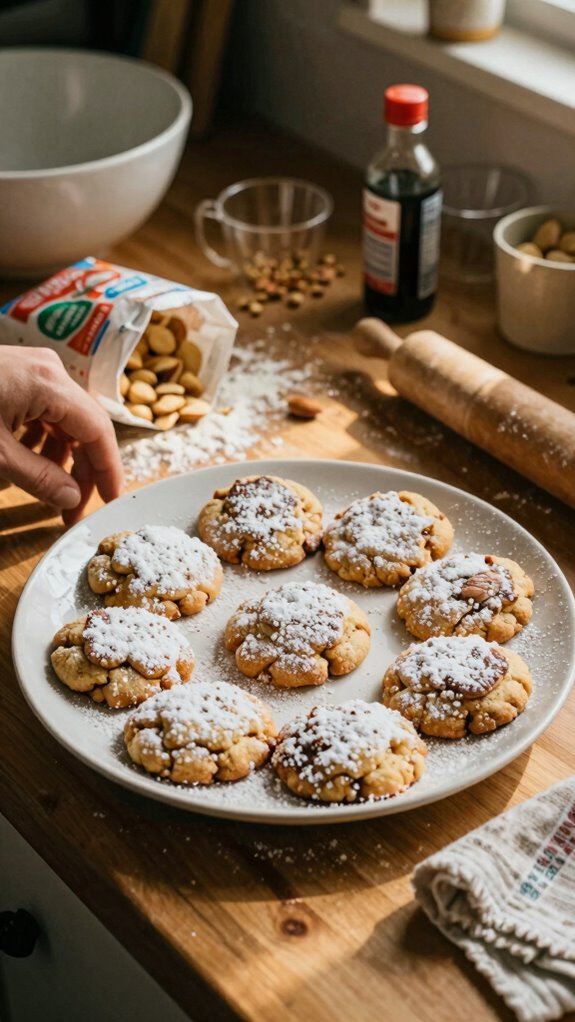 gluten free buttery wedding cookies