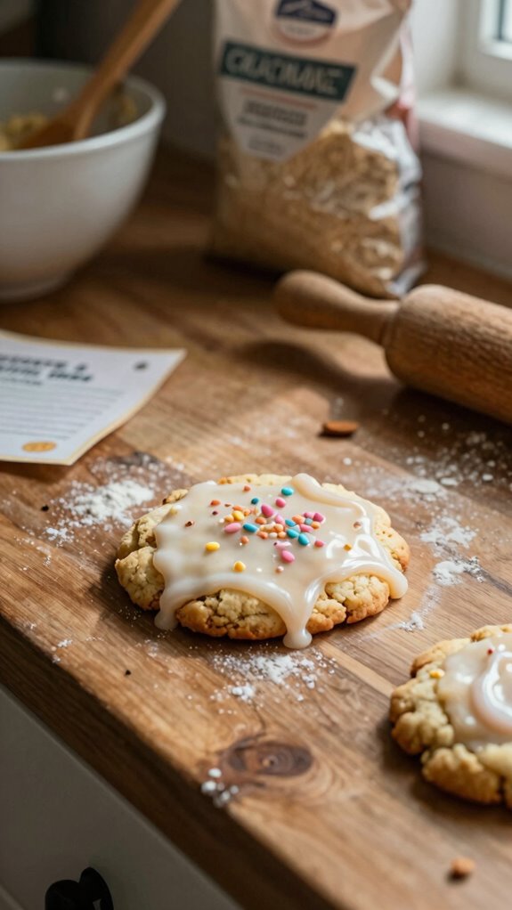 gluten free chewy colorful cookies