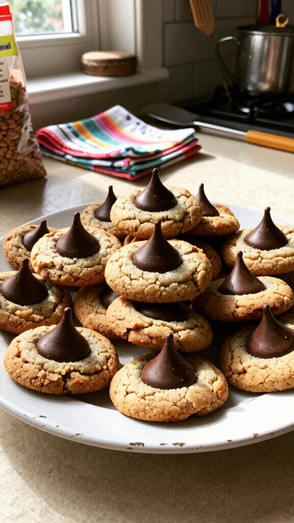 gluten free chocolate kiss cookies