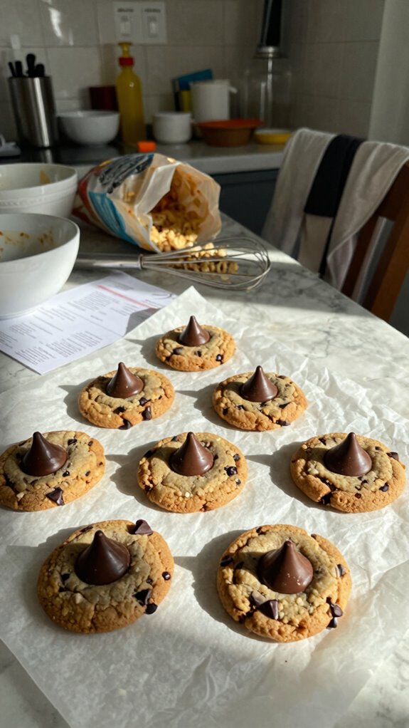 gluten free chocolate kiss cookies