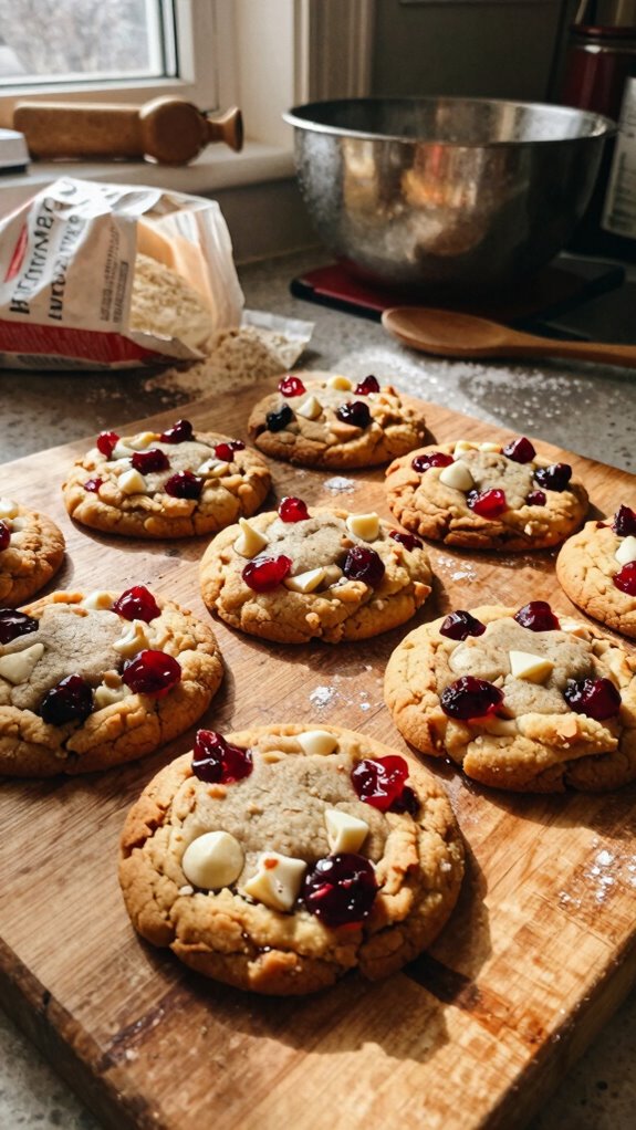 gluten free cranberry white chocolate cookies