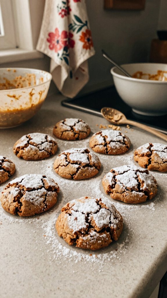 gluten free ginger crinkle cookies