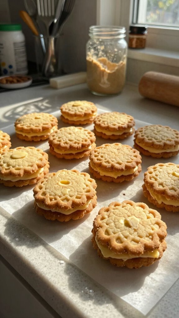 gluten free lace sandwich cookies