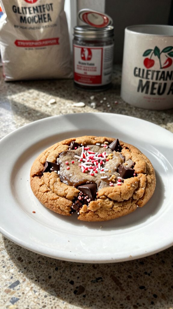 gluten free peppermint mocha cookies