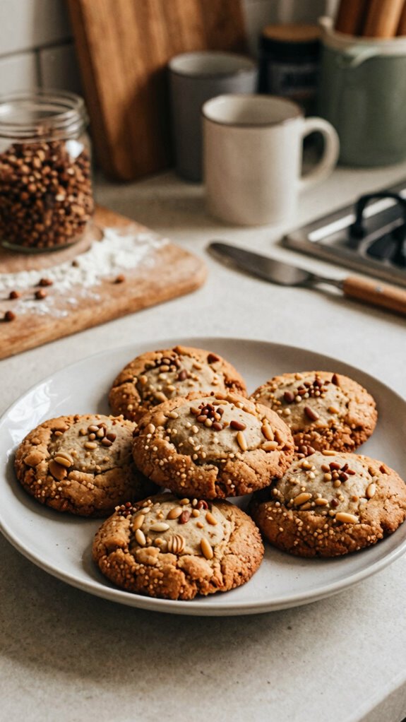 inviting rustic cookie display