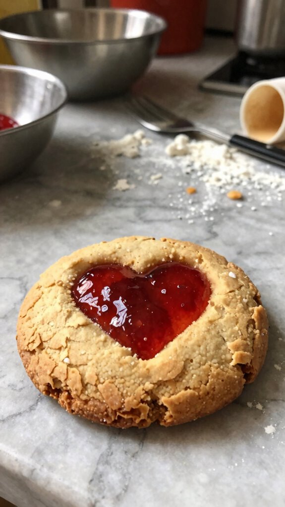 miniature fruit filled cookies