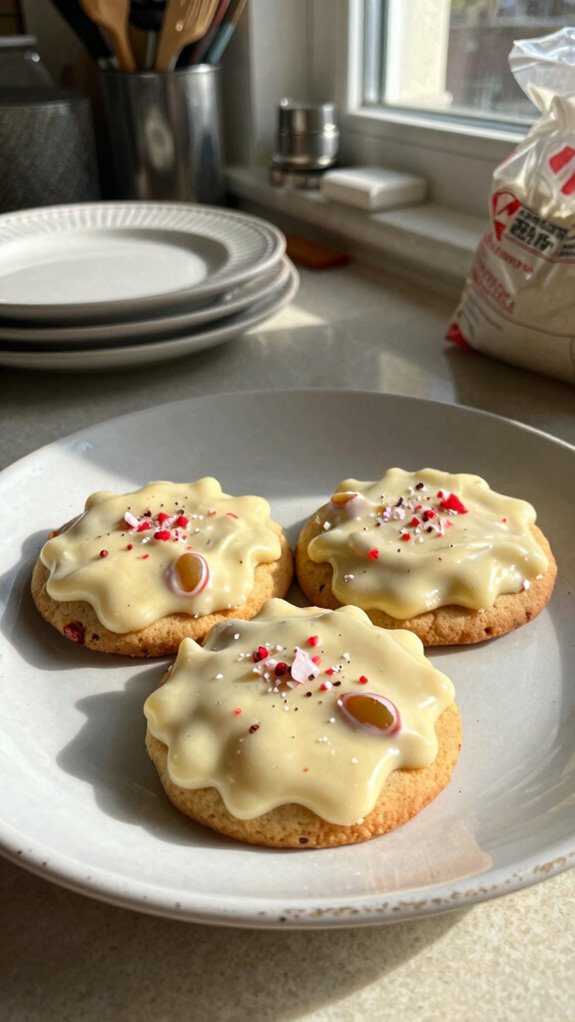 minimalist festive cookie presentation