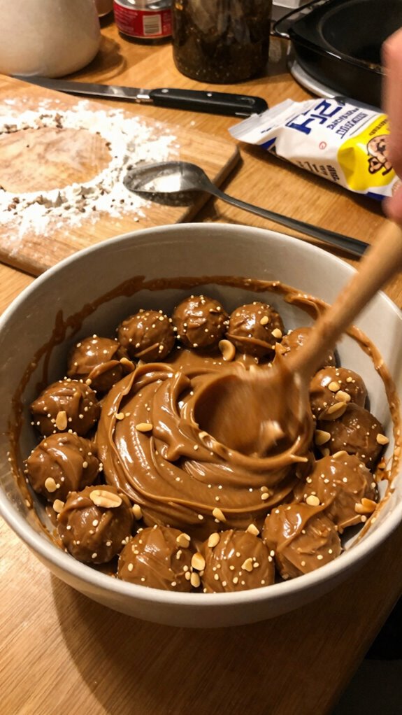 peanut butter chocolate balls
