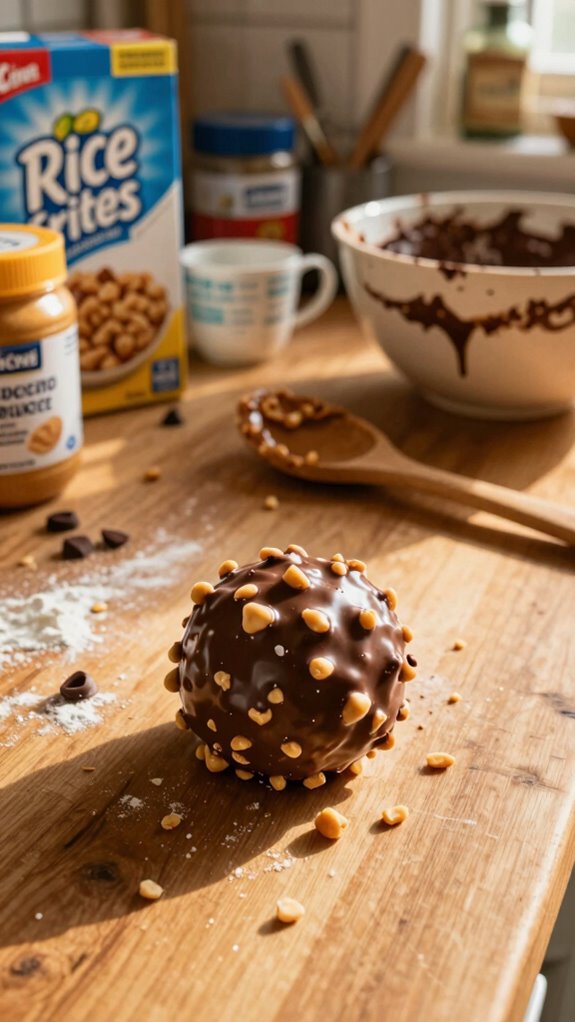 peanut butter chocolate balls