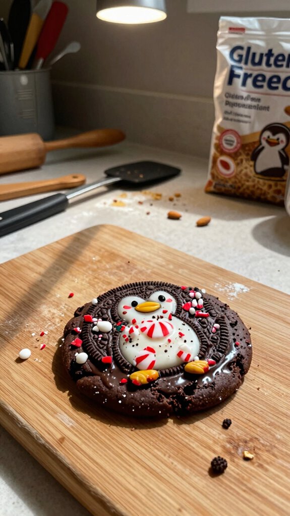 peppermint oreo cream cookies