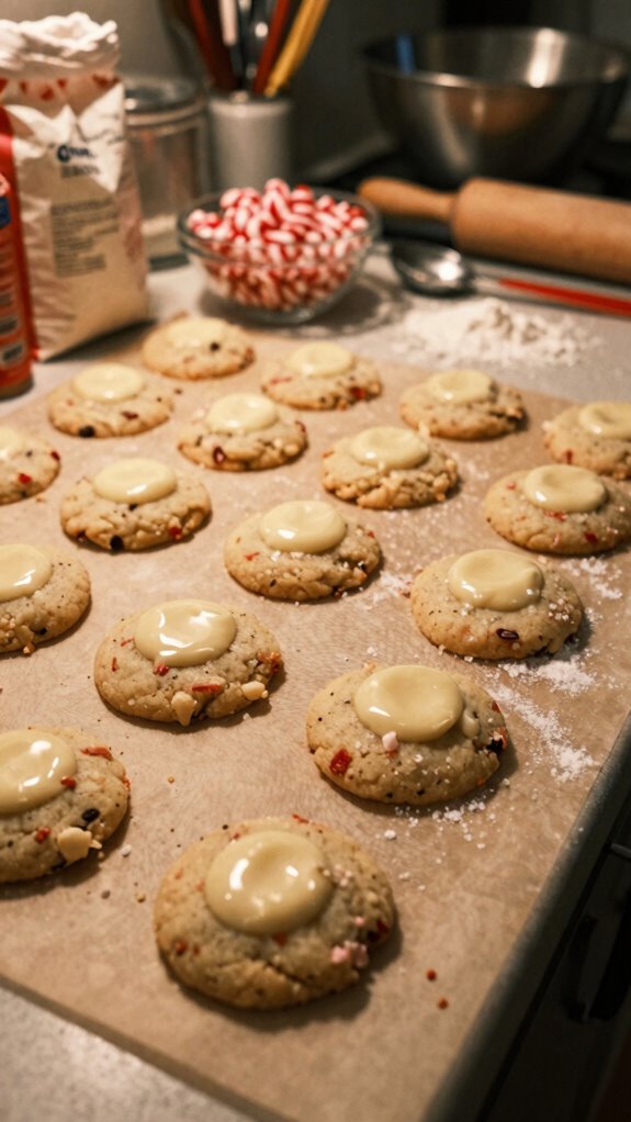peppermint white chocolate cookies