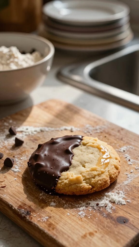 shortbread cookie baking process