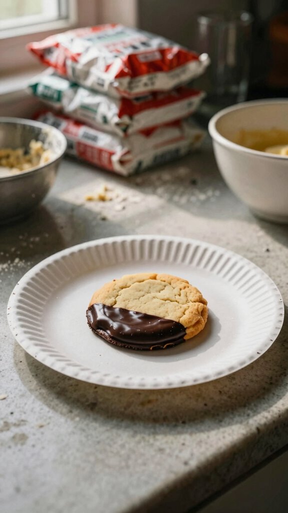 shortbread cookies with chocolate