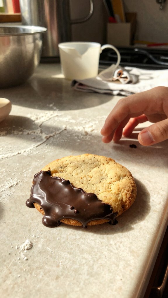shortbread cookies with chocolate
