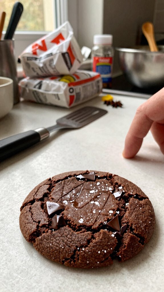spiced dark chocolate cookies