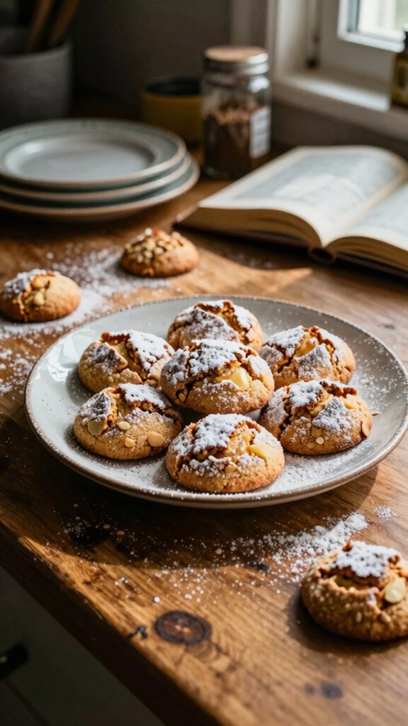 staggered presentation with garnishes