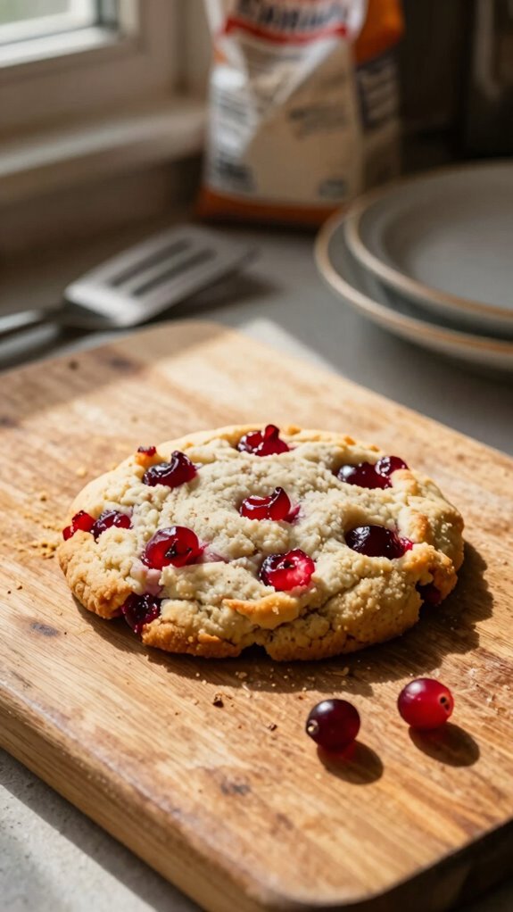 tart cranberry shortbread cookies