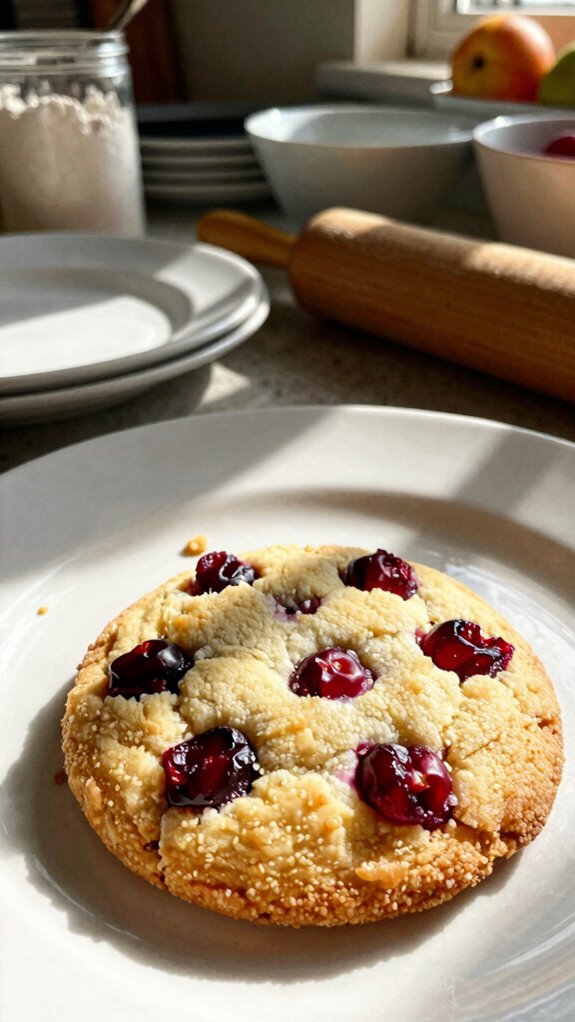 tart cranberry shortbread cookies