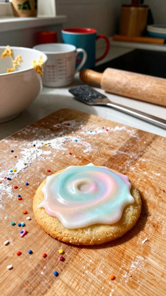 vegan cookie baking process