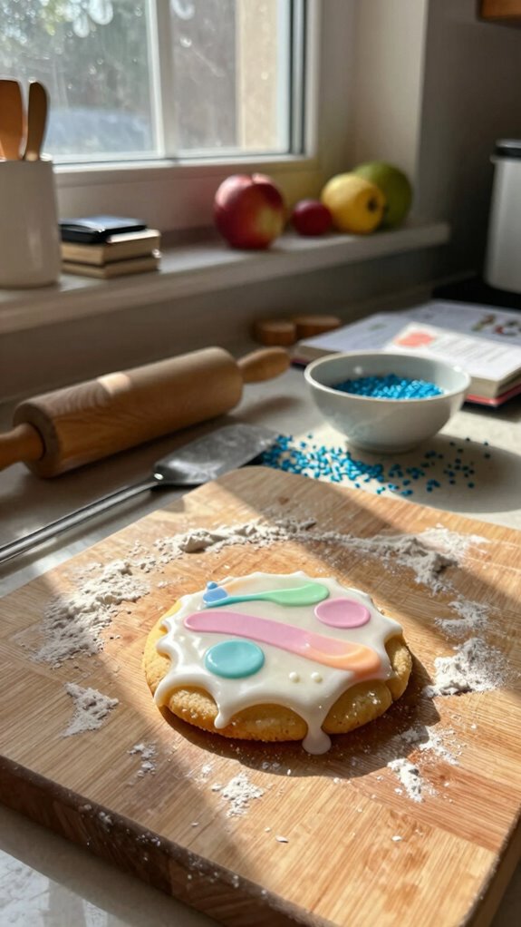 vegan cookie baking process