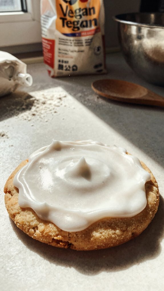 vegan iced sugar cookies