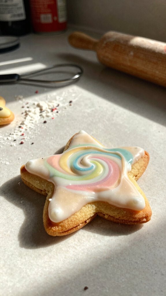 vegan soft iced cookies