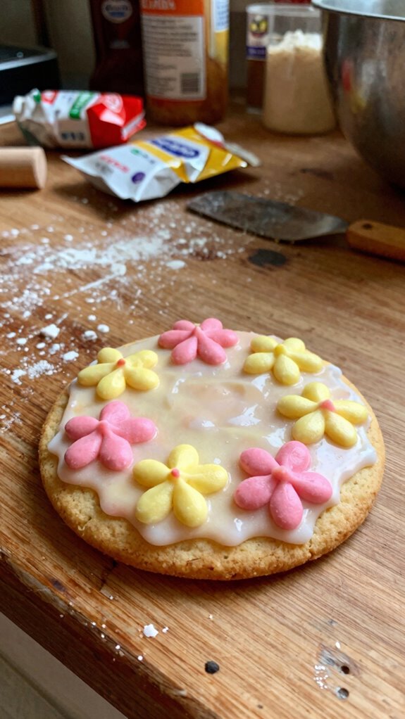 vegan sweet iced cookies